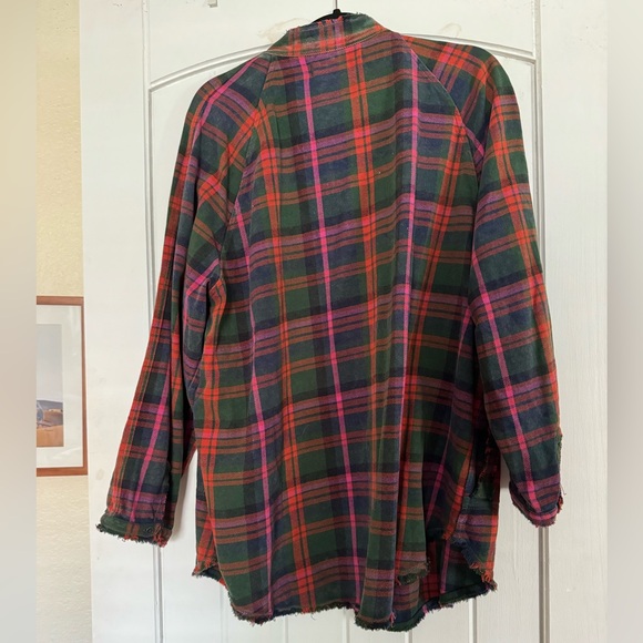 Free People Plaid Button down, small - Picture 3 of 3